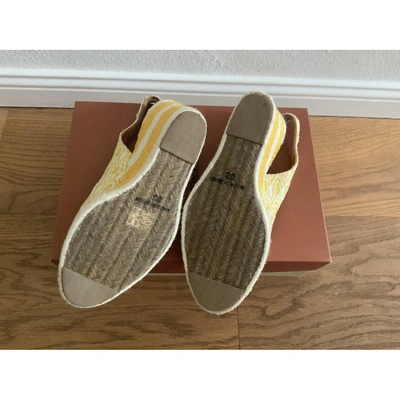 Pre-owned Missoni Yellow Cloth Espadrilles