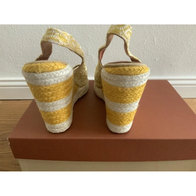 Pre-owned Missoni Yellow Cloth Espadrilles