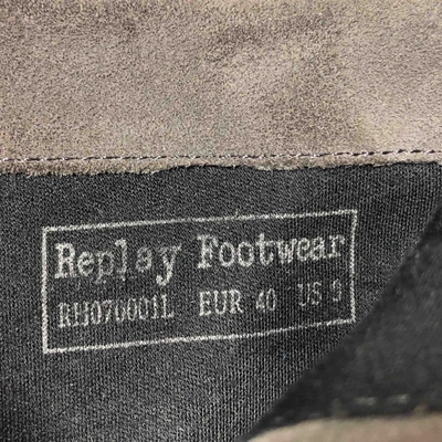 Pre-owned Replay Western Boots In Grey