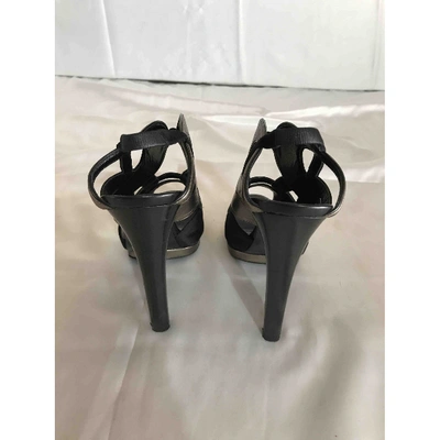 Pre-owned Diego Dolcini Leather Heels In Black