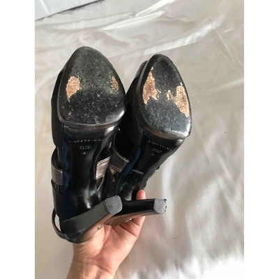 Pre-owned Diego Dolcini Leather Heels In Black