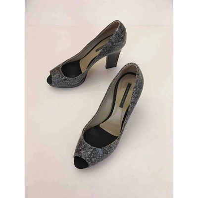 Pre-owned Diego Dolcini Cloth Heels In Grey