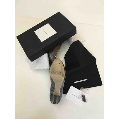 Pre-owned Diego Dolcini Cloth Heels In Grey