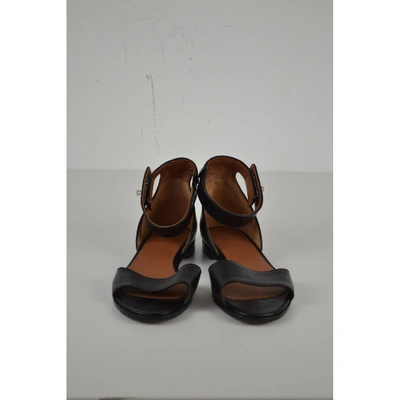 Pre-owned Givenchy Leather Sandals In Black