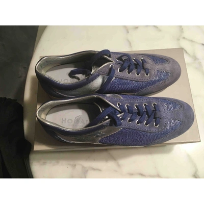 Pre-owned Hogan Trainers In Blue