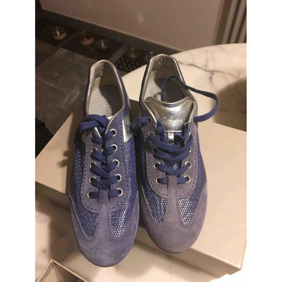 Pre-owned Hogan Trainers In Blue