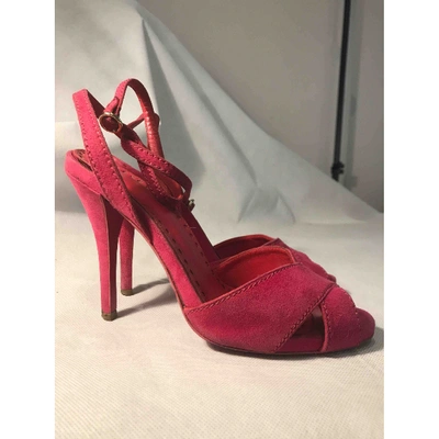 Pre-owned Saint Laurent Sandals In Pink