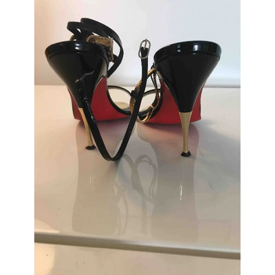 Pre-owned Christian Louboutin Patent Leather Sandals