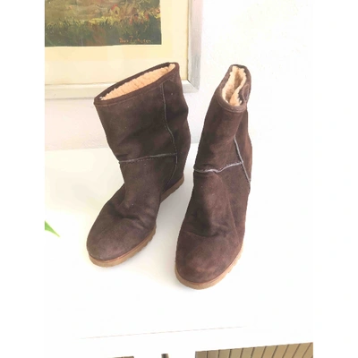 Pre-owned Marc By Marc Jacobs Brown Suede Ankle Boots