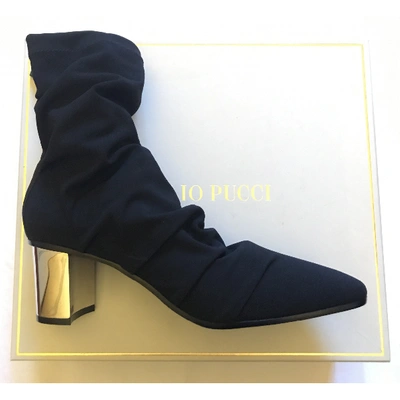 Pre-owned Emilio Pucci Ankle Boots In Black