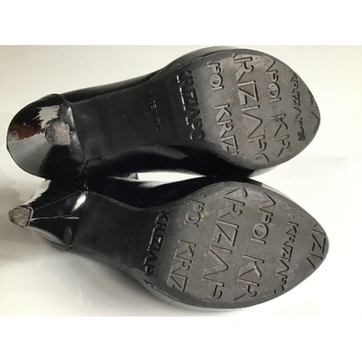 Pre-owned Krizia Leather Heels In Black
