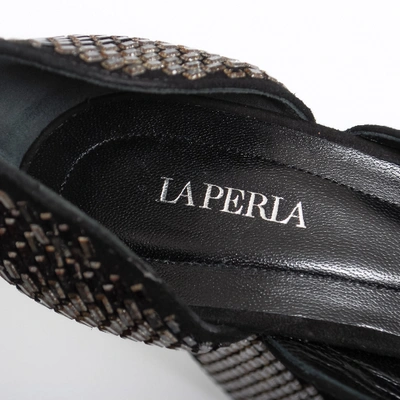Pre-owned La Perla Leather Sandals In Black