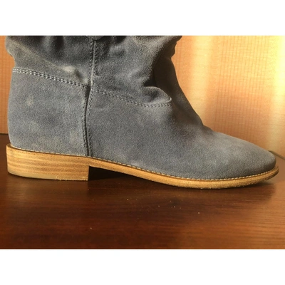 Pre-owned Isabel Marant Crisi  Ankle Boots In Blue