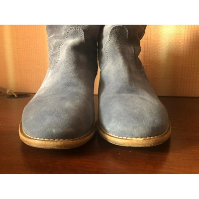 Pre-owned Isabel Marant Crisi  Ankle Boots In Blue