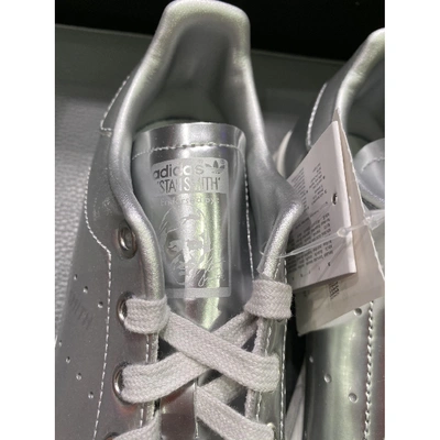 Pre-owned Adidas Originals Stan Smith Silver Leather Trainers