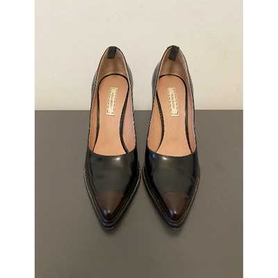 Pre-owned Nina Ricci Black Leather Heels