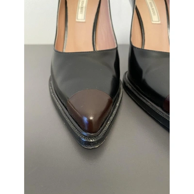 Pre-owned Nina Ricci Black Leather Heels