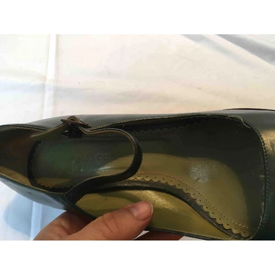 Pre-owned Marc Jacobs Leather Heels In Green