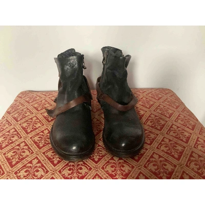 Pre-owned A.s.98 Black Leather Boots