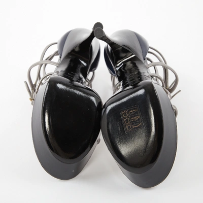 Pre-owned Saint Laurent Black Patent Leather Sandals