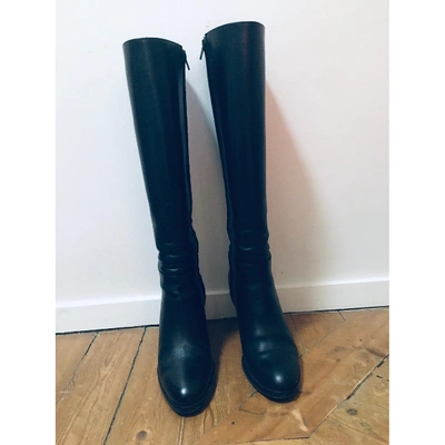 Pre-owned Gerard Darel Black Leather Boots