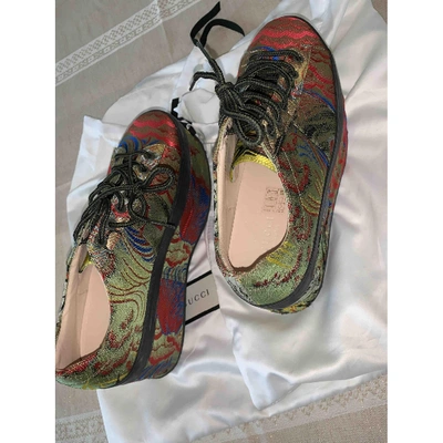 Pre-owned Gucci Peggy Cloth Trainers