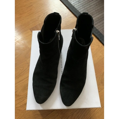 Pre-owned Isabel Marant Black Suede Ankle Boots