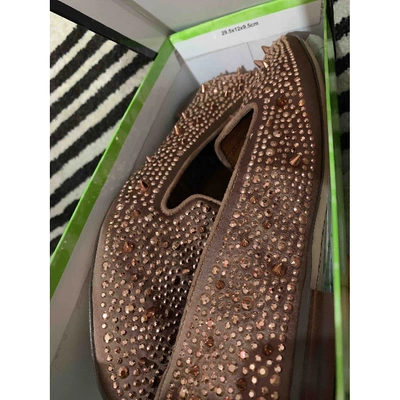 Pre-owned Sam Edelman Glitter Flats In Pink