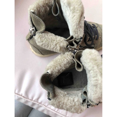 Pre-owned Giuseppe Zanotti Nicki Trainers In Khaki