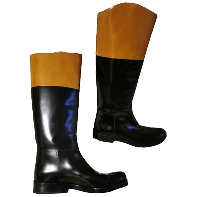Pre-owned Michael Kors Brown Patent Leather Boots