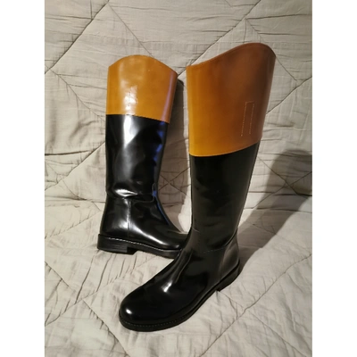 Pre-owned Michael Kors Brown Patent Leather Boots
