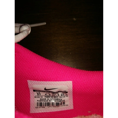 Pre-owned Nike Cortez Cloth Trainers In Pink