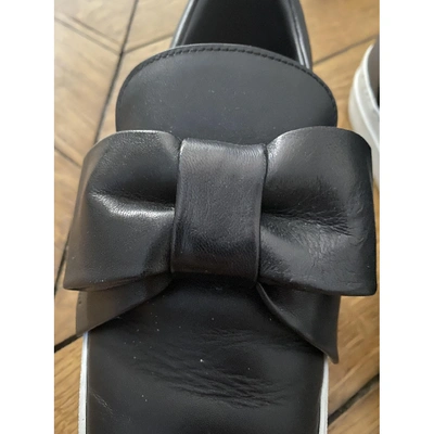 Pre-owned Buscemi Leather Trainers In Black