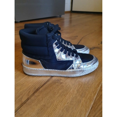 Pre-owned Bruno Bordese Leather Trainers In Silver