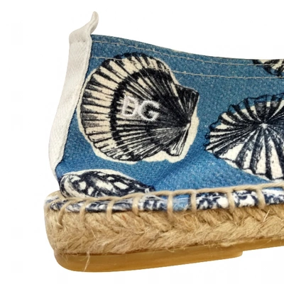 Pre-owned Dolce & Gabbana Cloth Espadrilles In Blue