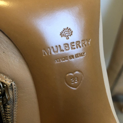 Pre-owned Mulberry Beige Leather Boots