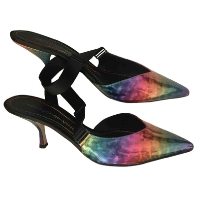 Pre-owned Marco De Vincenzo Multicolour Glitter Sandals