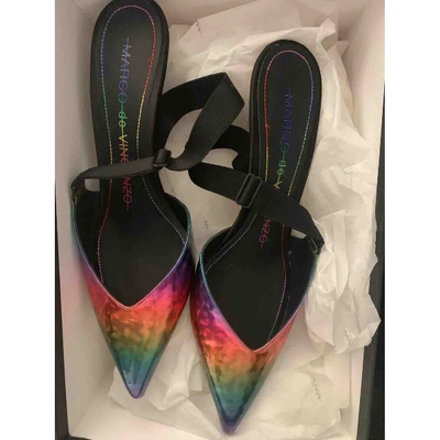 Pre-owned Marco De Vincenzo Multicolour Glitter Sandals