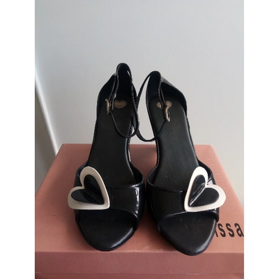 Pre-owned Melissa Sandals In Black