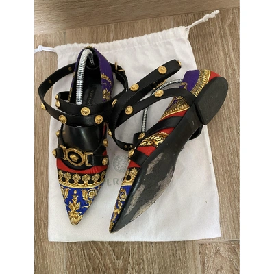 Pre-owned Versace Cloth Flats