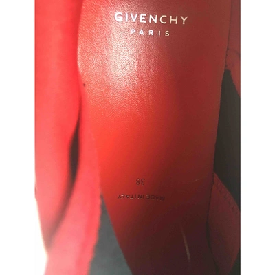 Pre-owned Givenchy Red Cloth Trainers