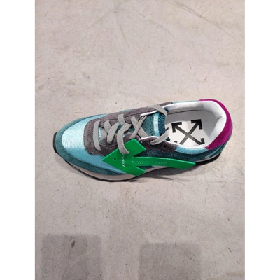 Pre-owned Off-white Runner Leather Trainers