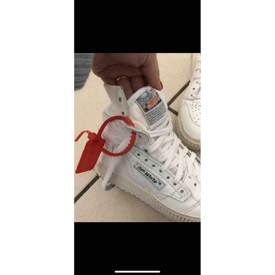 Pre-owned Off-white Off-court White Leather Trainers