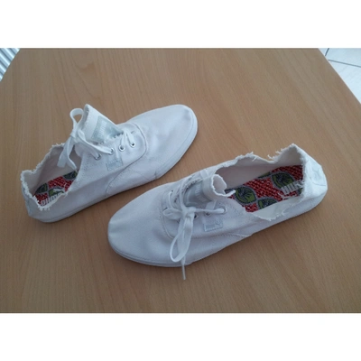 Pre-owned Puma Cloth Trainers In White