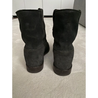 Pre-owned Isabel Marant Crisi  Ankle Boots In Black