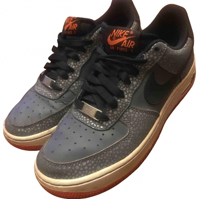 Pre-owned Nike Air Force 1 Trainers In Black
