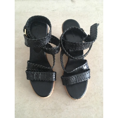 Pre-owned Lenny Niemeyer Black Leather Sandals