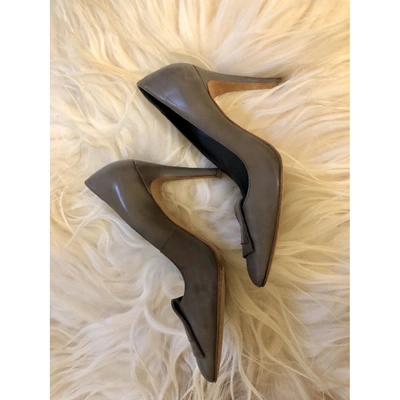 Pre-owned Comptoir Des Cotonniers Leather Heels In Grey
