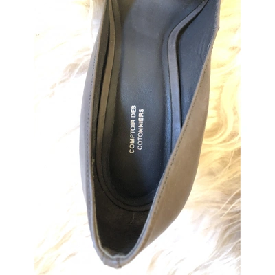Pre-owned Comptoir Des Cotonniers Leather Heels In Grey