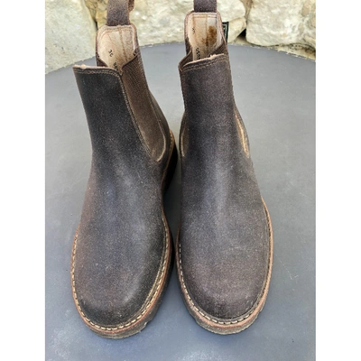 Pre-owned Aigle Brown Leather Ankle Boots